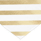 Modern Zwart Wit Geometrisch Goud Strepen Medium Tafelloper (Hoek)