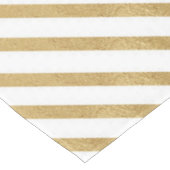 Modern Zwart Wit Geometrisch Goud Strepen Tafelkleed (Gekanteld)