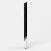 Modern zwart-wit geometrisch monogram Case-Mate iPhone case (Achterkant/rechts)