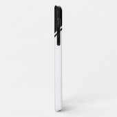 Modern zwart-wit geometrisch monogram Case-Mate iPhone case (Achterkant/links)