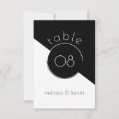 Modern zwart-wit geometrisch ontwerp kaart (Achterkant)