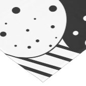 Modern zwart-wit geometrisch ontwerp korte tafelloper (Hoek)