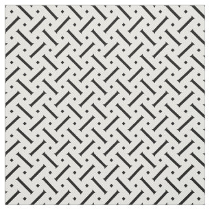 Modern zwart-wit geometrisch patroon stof