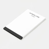 Modern zwart-wit gepersonaliseerd beroep post-it® notes (Schuin)
