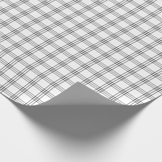 Modern zwart-wit geplakt papier (Hoek)