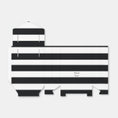 Modern Zwart Wit Gestreept Favoriet Doos Bedankdoosjes (Uitgevouwen)