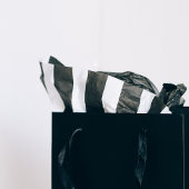 Modern zwart wit gestreept tissuepapier