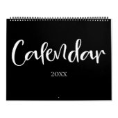 Modern zwart-wit gevuld kalender (Hoes)