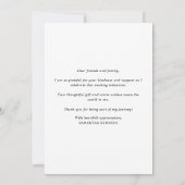 Modern Zwart Wit Goud 2025 Afstuderen Foto Bedankkaart (Achterkant)