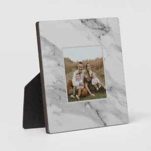 Modern zwart wit grijs marmer patroon fotoplaat