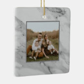 Modern zwart wit grijs marmer patroon keramisch ornament (Rechts)