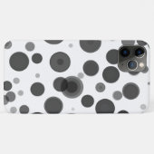 Modern Zwart Wit Grijs Stippen Bellen Minimaal Case-Mate iPhone Case (Achterkant (horizontaal))