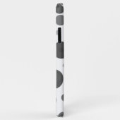 Modern Zwart Wit Grijs Stippen Bellen Minimaal Case-Mate iPhone Case (Achterkant/rechts)