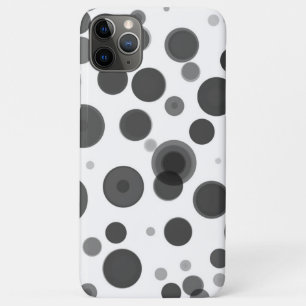 Modern Zwart Wit Grijs Stippen Bellen Minimaal Case-Mate iPhone Case