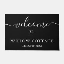 Modern zwart-wit guesthouse welkom