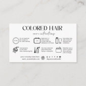  modern zwart-wit haar dank u kortingskaartje (Achterkant)