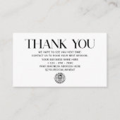  modern zwart-wit haar dank u kortingskaartje (Voorkant)