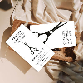  modern zwart-wit haar Visitekaartje Kortingskaartje