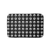 Modern zwart-wit handschrift printpatroon badmat (Voorkant)