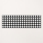 Modern zwart-wit hartpatroon yogamat (Voorkant (horizontaal))