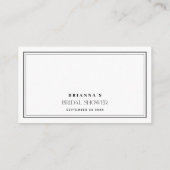 Modern zwart wit hoeveel kussen Vrijgezellenfeest Informatiekaartje (Achterkant)