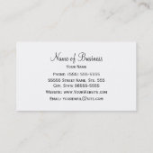 Modern zwart-wit Houndstooth Monogram Visitekaartje (Achterkant)