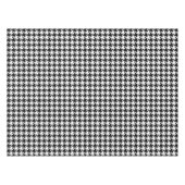 Modern zwart wit Houndstooth patroon Tafelkleed (Voorkant (Horizontaal))