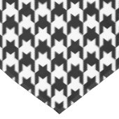 Modern zwart wit Houndstooth patroon Tafelkleed (Gekanteld)