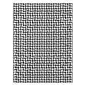 Modern zwart wit Houndstooth patroon Tafelkleed (Voorkant)