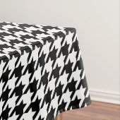 Modern zwart wit Houndstooth patroon Tafelkleed (Voorbeeld)