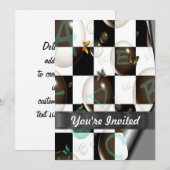 Modern zwart-wit kaart (Voorkant / Achterkant)