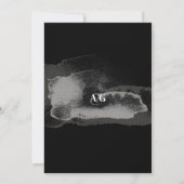 Modern Zwart Wit Kalligrafie Script Foto Save The Date (Achterkant)