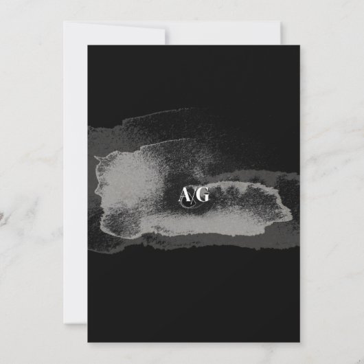 Modern Zwart Wit Kalligrafie Script Foto Save The Date (Achterkant)