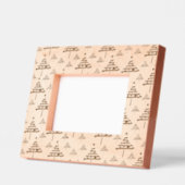 Modern zwart wit kerstboom patroon gegraveerde lijstjes (Links)