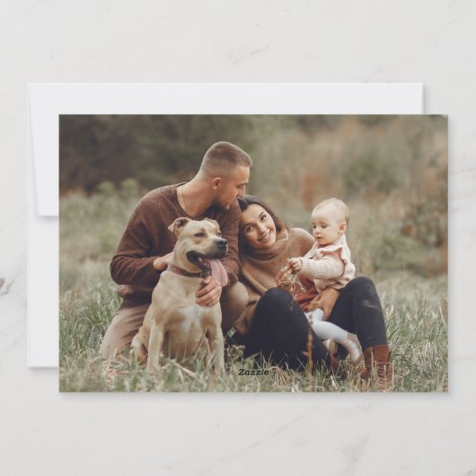 Modern Zwart Wit Kerstmis 9 Foto Gelukkigst Feestdagenkaart (Achterkant)