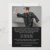 MODERN ZWART-WIT | Klasse van 2024 AFSTUDEERDER PA Kaart (Achterkant)