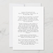 Modern zwart-wit klasse van 25 foto Afstuderen Aankondiging (Achterkant)