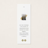 Modern Zwart Wit Kleding Store Hang Label Mini Visitekaartjes (Achterkant)