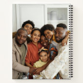 Modern Zwart Wit Kleurenblok Grateful Foto Notitieboek (Achterkant)