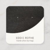 Modern zwart-wit kleurenscherm vierkante visitekaartje (Voorkant)