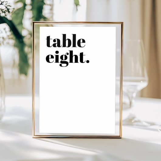Modern Zwart & Wit Krachtige Typografie Bruiloft Kaart