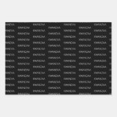 Modern zwart-wit Kwanzaa Inpakpapier Vel (Voorkant 2)