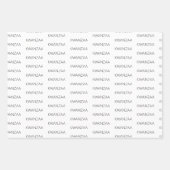 Modern zwart-wit Kwanzaa Inpakpapier Vel (Voorkant)