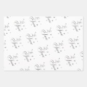 Modern zwart-wit - laat het nu de Wrapping Pape sn Inpakpapier Vel (Voorkant)