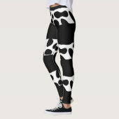 Modern zwart-wit leggings (Links)