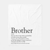 Modern zwart-wit leuk en cool broertje fleece deken (Voorkant)