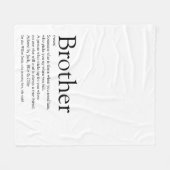 Modern zwart-wit leuk en cool broertje fleece deken (Voorkant (Horizontaal))