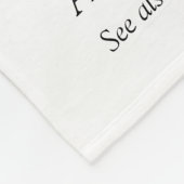 Modern zwart-wit leuk en cool broertje fleece deken (Hoek)