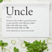 Modern Zwart-wit Leuk Koele oom Theedoek (Gevouwen)