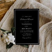 modern zwart wit lijst repetitief diner kaart